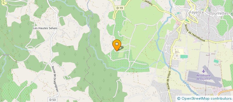 localisation de l'entreprise LES CYPRES  FAYENCE