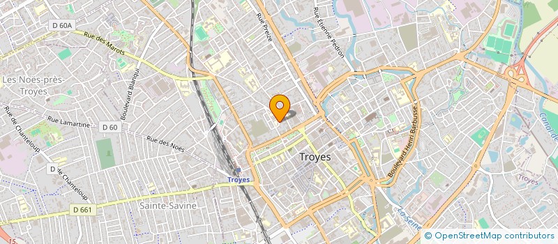 localisation de l'entreprise LES CYPRES à TROYES