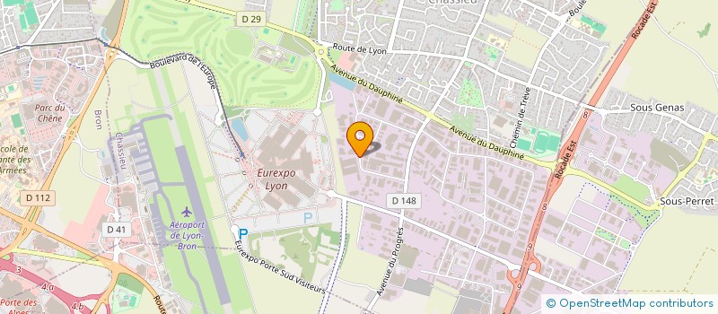 localisation de l'entreprise LES CYPRES  CHASSIEU