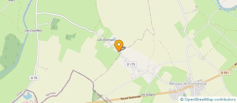 localisation de l'entreprise LES CYPRES  VERNAIS