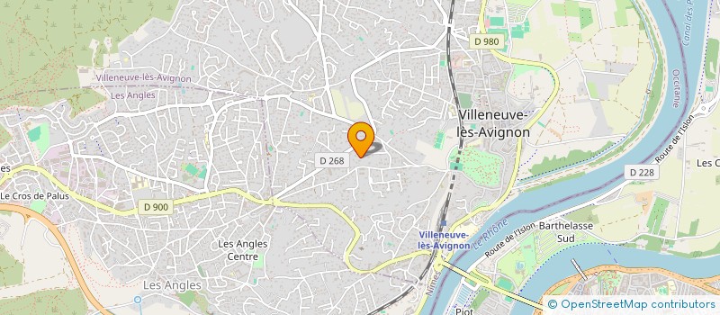 localisation de l'entreprise LES CYPRES  VILLENEUVE-LES-AVIGNON