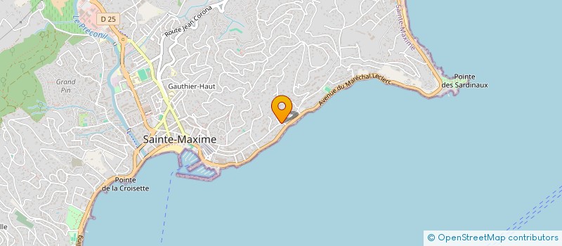 localisation de l'entreprise LES CYPRES à SAINTE-MAXIME