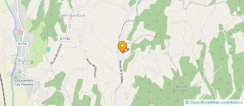 localisation de l'entreprise LES CYPRES  SAINT-BARDOUX