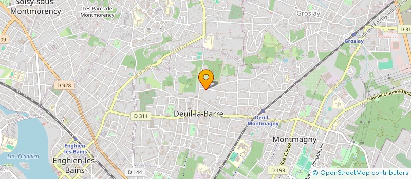 localisation de l'entreprise LES CYPRES 95  DEUIL-LA-BARRE