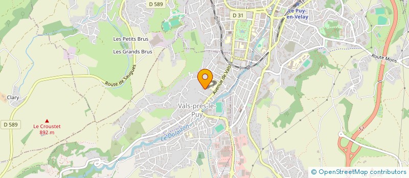 localisation de l'entreprise LES CYPRES  VALS-PRES-LE-PUY