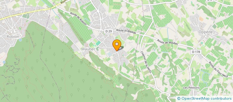 localisation de l'entreprise LES CYPRES BLEUS  L'ISLE-SUR-LA-SORGUE