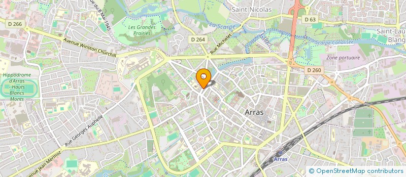 localisation de l'entreprise LES CYPRES DE MONTEREY à ARRAS