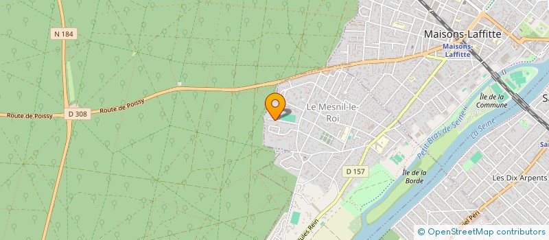 localisation de l'entreprise LES CYPRES DE SERNEVI  LE MESNIL-LE-ROI