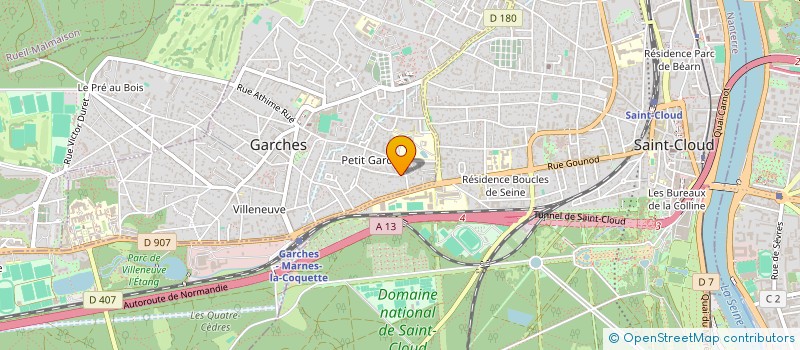 localisation de l'entreprise LES CYPRES DU SUD à GARCHES