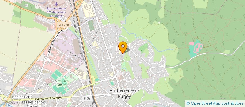 localisation de l'entreprise LES CYPRIERES  AMBERIEU-EN-BUGEY