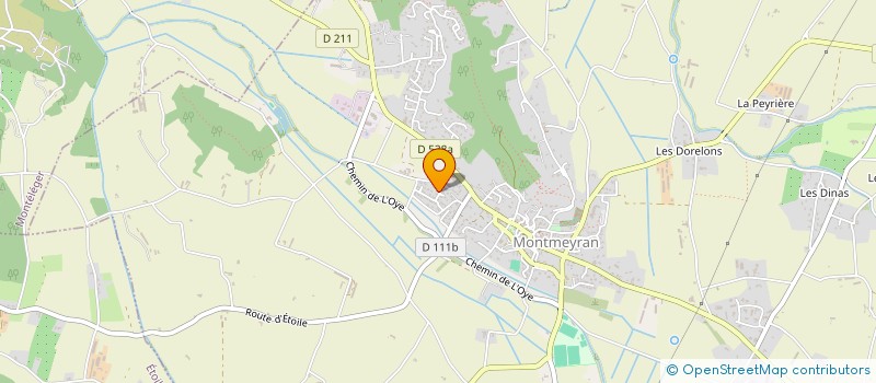 localisation de l'entreprise LES CYTISES  MONTMEYRAN