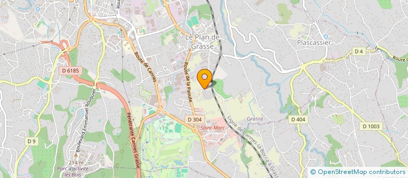 localisation de l'entreprise LES CYTISES à GRASSE