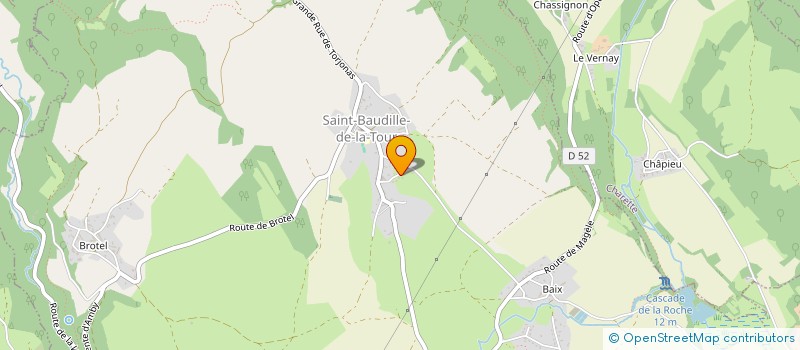 localisation de l'entreprise LES D CLAV T.  SAINT-BAUDILLE-DE-LA-TOUR