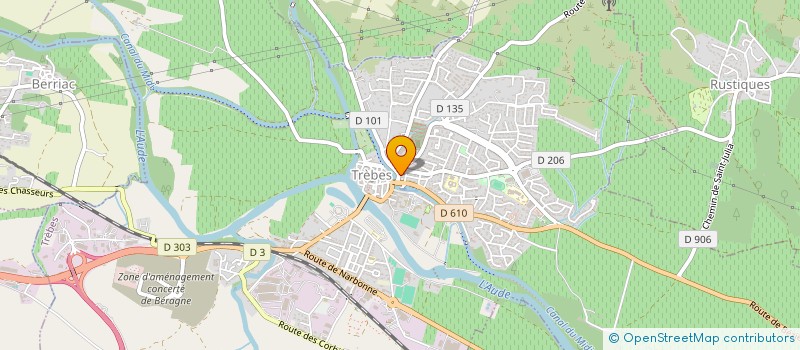 localisation de l'entreprise LES DA à TREBES