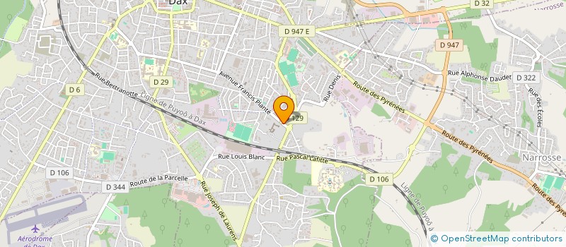 localisation de l'entreprise LES DACQUOISES à DAX