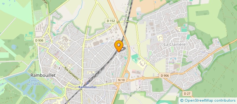 localisation de l'entreprise LES DAF  RAMBOUILLET