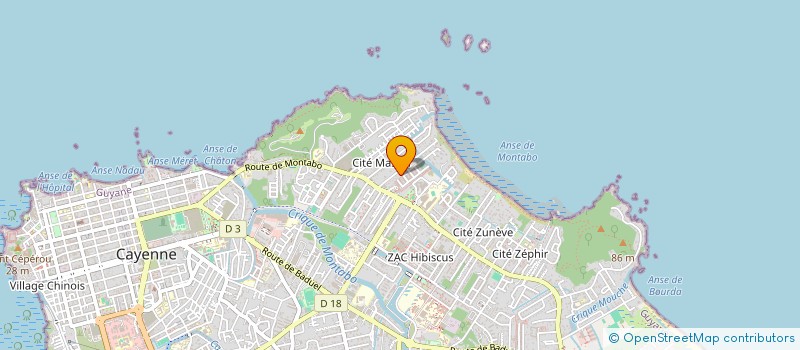 localisation de l'entreprise LES DAHLIAS  CAYENNE