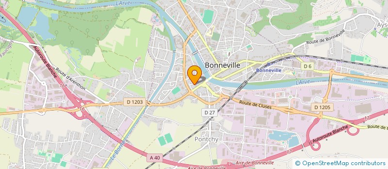 localisation de l'entreprise LES DAHUS DES DUNES  BONNEVILLE