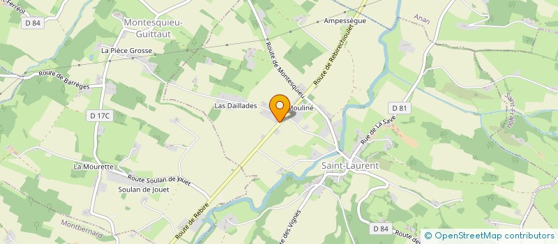 localisation de l'entreprise LES DAILLADES  SAINT-LAURENT