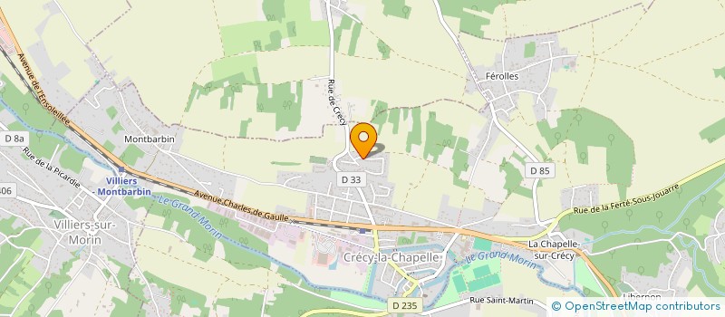 localisation de l'entreprise LES DALONS: MULTISPORTS ADULTES  CRECY-LA-CHAPELLE