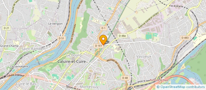 localisation de l'entreprise LES DALTON  CALUIRE-ET-CUIRE