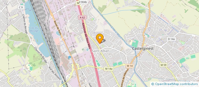 localisation de l'entreprise LES DALTONS  SAINT-ALBAN