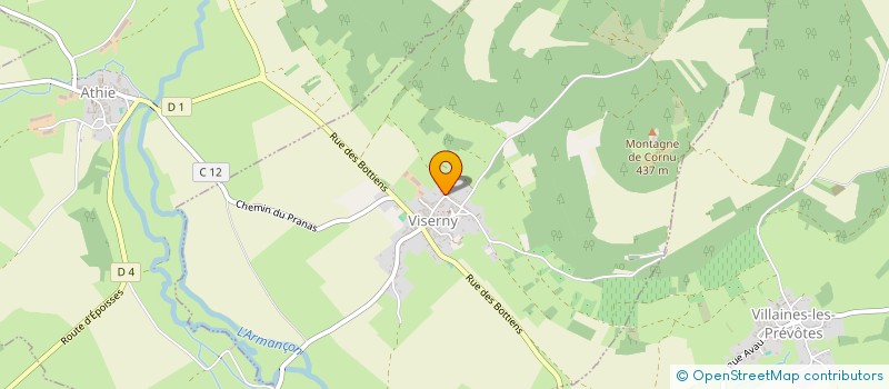 localisation de l'entreprise LES DALTONS DE COURCELLES-LES-MONTBARD  COURCELLES-LES-MONTBARD