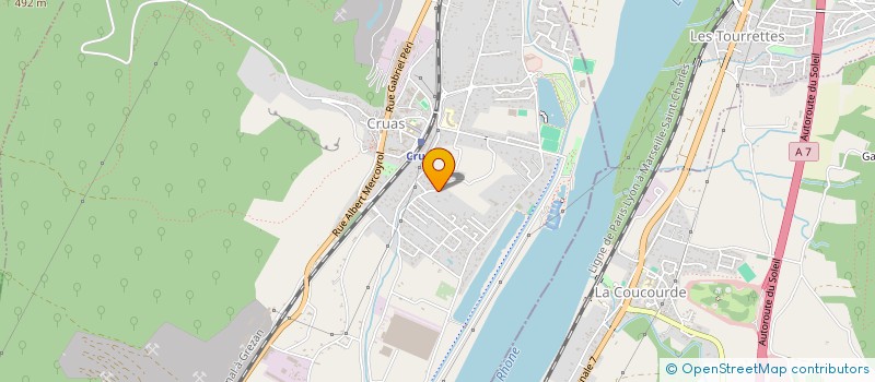 localisation de l'entreprise LES DAM DU COEUR  CRUAS