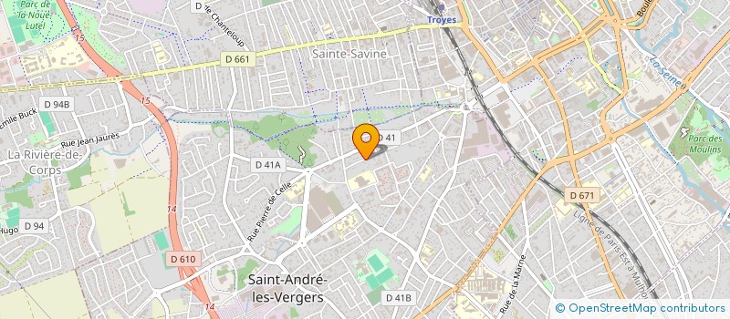 localisation de l'entreprise LES DAMES BLANCHES  SAINT-ANDRE-LES-VERGERS