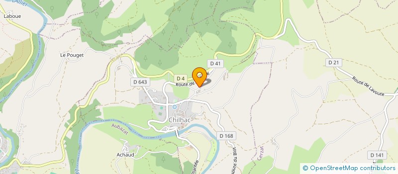 localisation de l'entreprise LES DAMES DE CHILHAC  CHILHAC