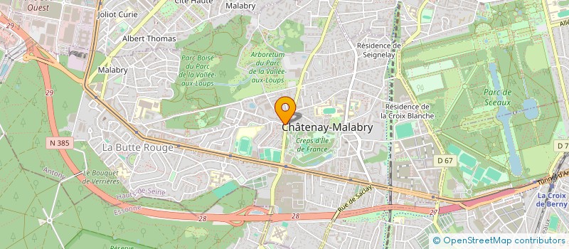 localisation de l'entreprise LES DAMES DE FER ACADEMIE  CHATENAY-MALABRY