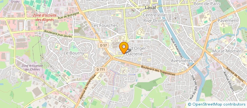 localisation de l'entreprise LES DAMES DE LA FONTAINE  LAVAL