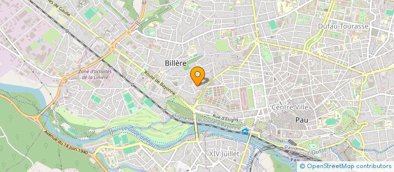 localisation de l'entreprise LES DAMES DE LA POSTE  BILLERE