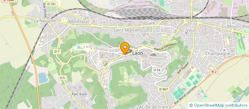 localisation de l'entreprise LES DAMES DE LAON à LAON