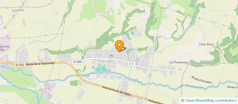 localisation de l'entreprise LES DAMES LSG  ESTRABLIN