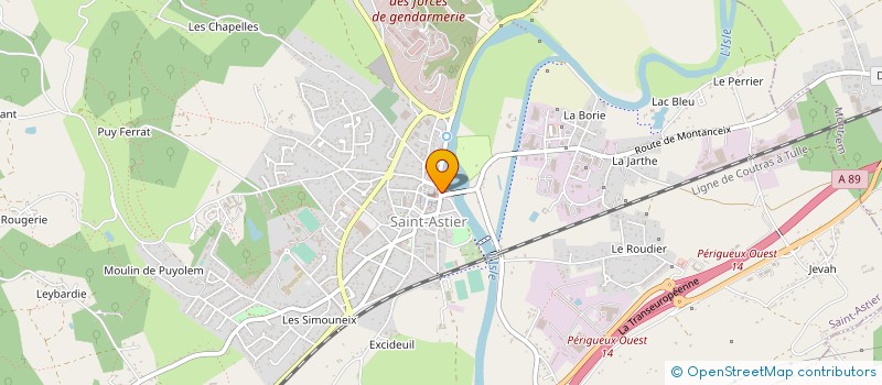 localisation de l'entreprise LES DAMES TARTINE  SAINT-ASTIER