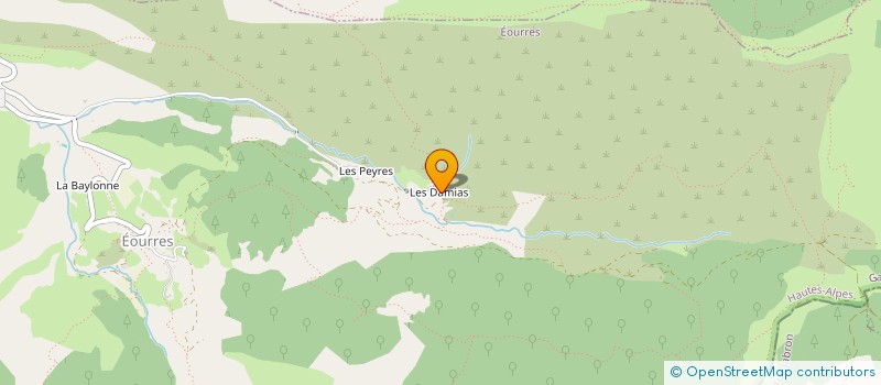 localisation de l'entreprise LES DAMIAS  EOURRES