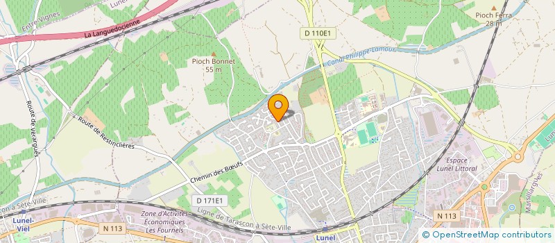 localisation de l'entreprise LES DANCES GIRLS  LUNEL