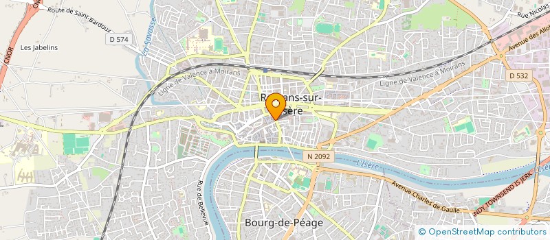 localisation de l'entreprise LES DANDYS à ROMANS-SUR-ISERE