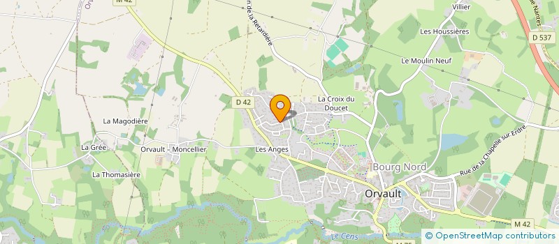 localisation de l'entreprise LES DANEY'S à ORVAULT