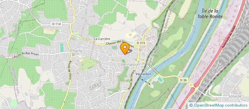 localisation de l'entreprise LES DANSES AERIENNES  VERNAISON