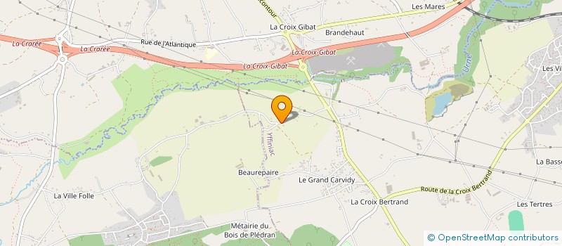 localisation de l'entreprise LES DANSEURS DES ANNEES 50  YFFINIAC