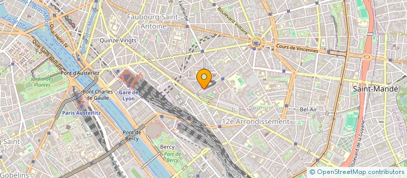 localisation de l'entreprise LES DANSEUSES D'OR  PARIS