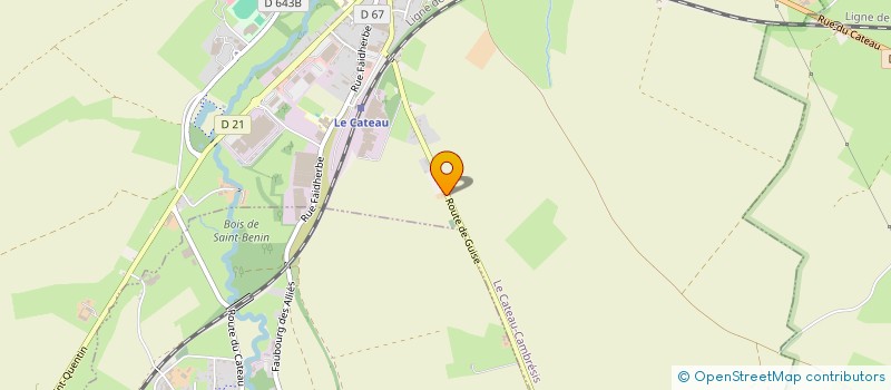 localisation de l'entreprise LES DANSEUSES DU CATESIS  LE CATEAU-CAMBRESIS