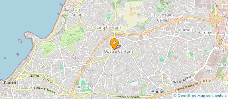 localisation de l'entreprise LES DARONS  ANGLET