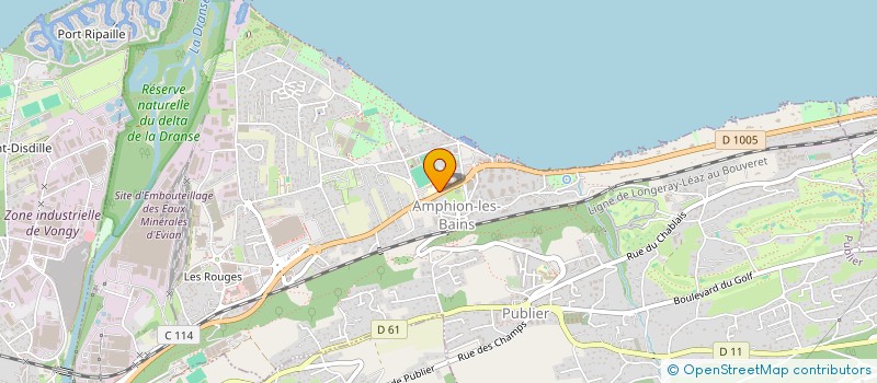 localisation de l'entreprise LES DARONS DE SAINT EXUPERY - ASSOCIATION DES PARENTS D'ELEVES  - PUBLIER  PUBLIER