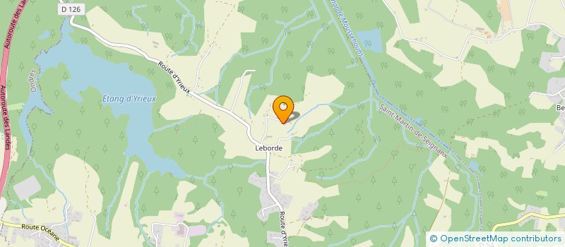 localisation de l'entreprise LES DARRI  SAINT-MARTIN-DE-SEIGNANX