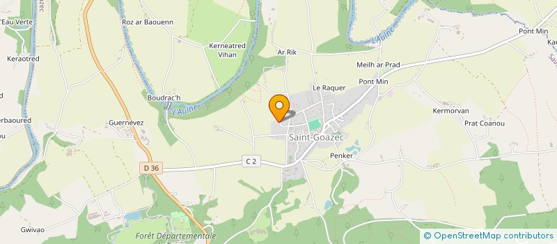 localisation de l'entreprise LES DARTS VADOR  SAINT-GOAZEC