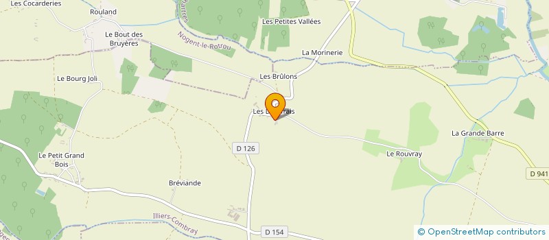 localisation de l'entreprise LES DAUFFRAIS à ILLIERS-COMBRAY