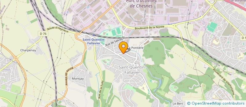 localisation de l'entreprise LES DAUPHINOIS SAINT QUENTINOIS  SAINT-QUENTIN-FALLAVIER